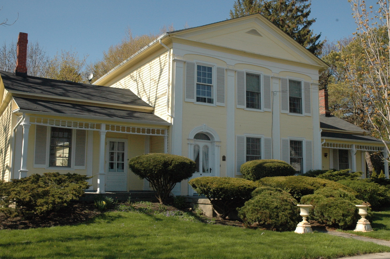 Yellow historical house